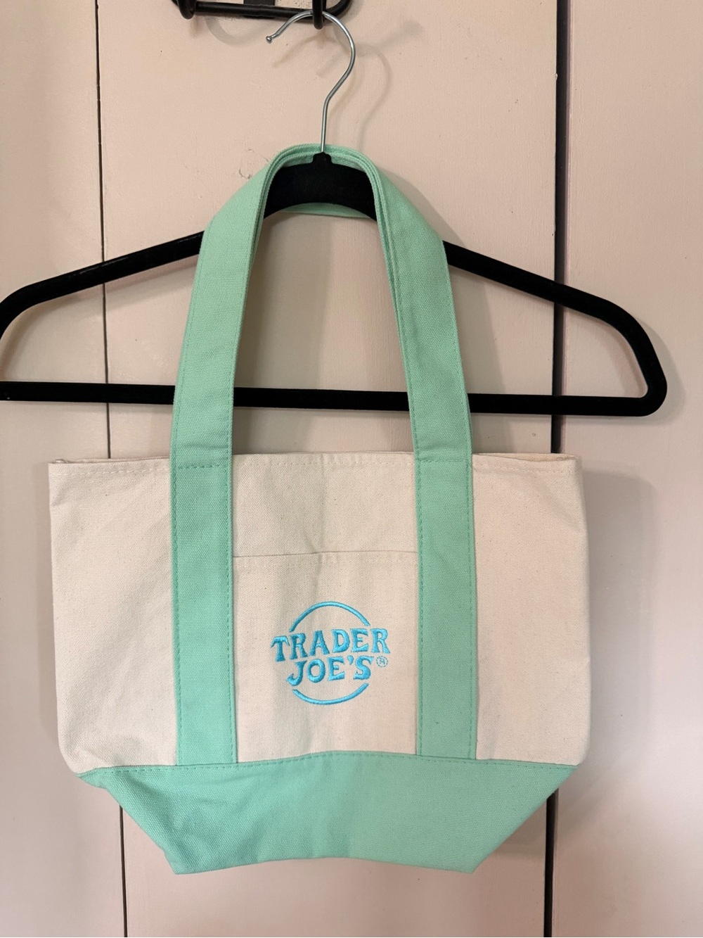 Trader Joe’s Mini Canvas Tote Bag- Mint